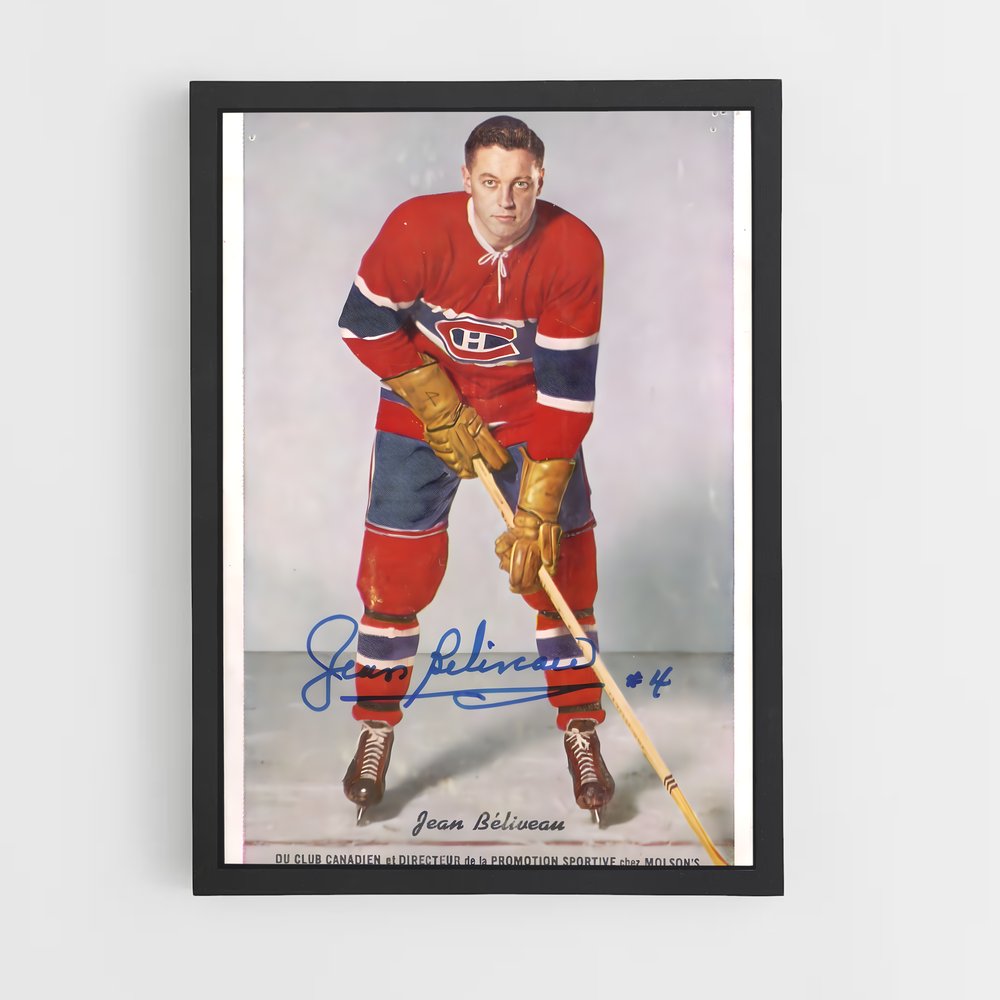 Poster L'Esprit de Jean Béliveau – affiche Hockey sur glace (vue 2)